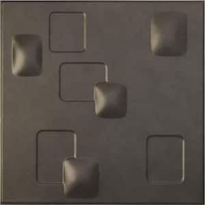 19-5/8"W x 19-5/8"H Avila EnduraWall Decorative 3D Wall Panel, Weathered Steel (12-Pack for 32.04 Sq.Ft.)