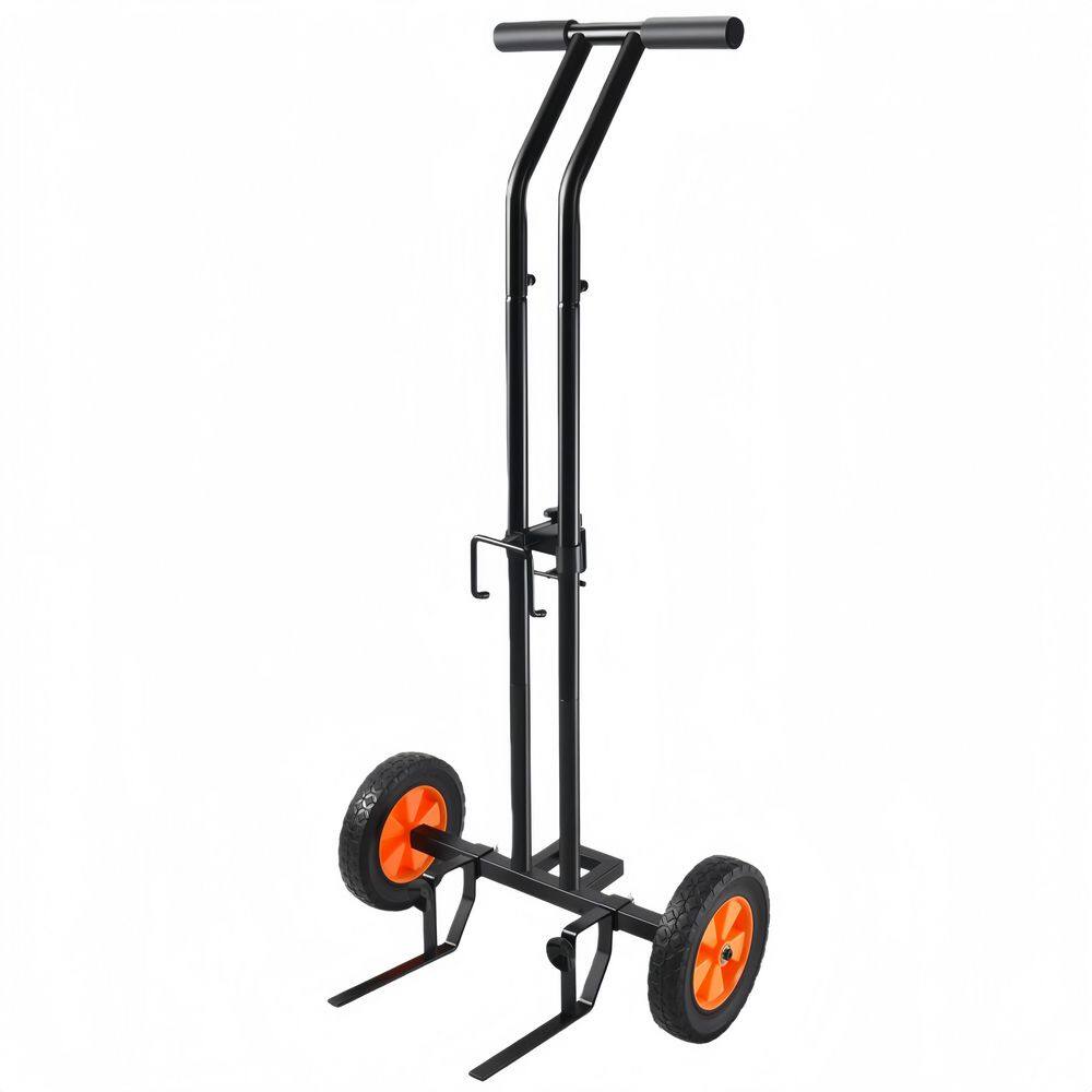 Augbeer Metal Garden Pot Mover Trolley Cart with Wheels, Adjustable ...