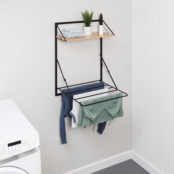 Dry-Soon-Wall-Mounted-Heated-Airer from Lakeland  Wall mounted drying rack,  Utility rooms, Laundry cupboard