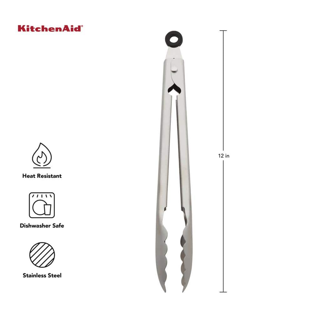 KitchenAid® KitchenAid Gourmet Stainless Steel Utility Kitchen Tongs - KO091