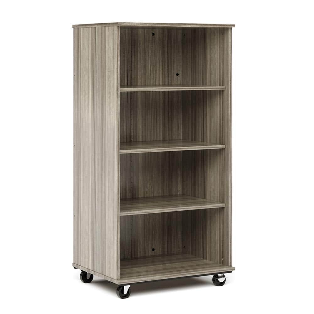 60 in. H Open Single Sided Mobile Locker Nursery Classroom Bookcase Write-O
