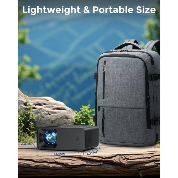 Vrbgify 1024 x 768 Full HD 1080P Portable Projector with 200