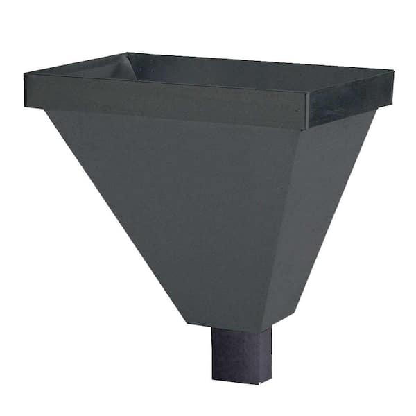Gibraltar Building Products Bonderized Steel Downspout Conductor Head with Drop