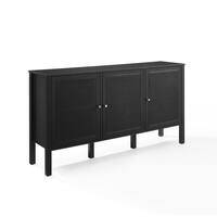 CROSLEY FURNITURE Perry Black MDF 55.13 in. Sideboard CF4224-BK