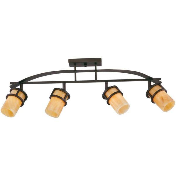 Home Decorators Collection Kyle 4-Light Imperial Bronze Fixed Track Lighting