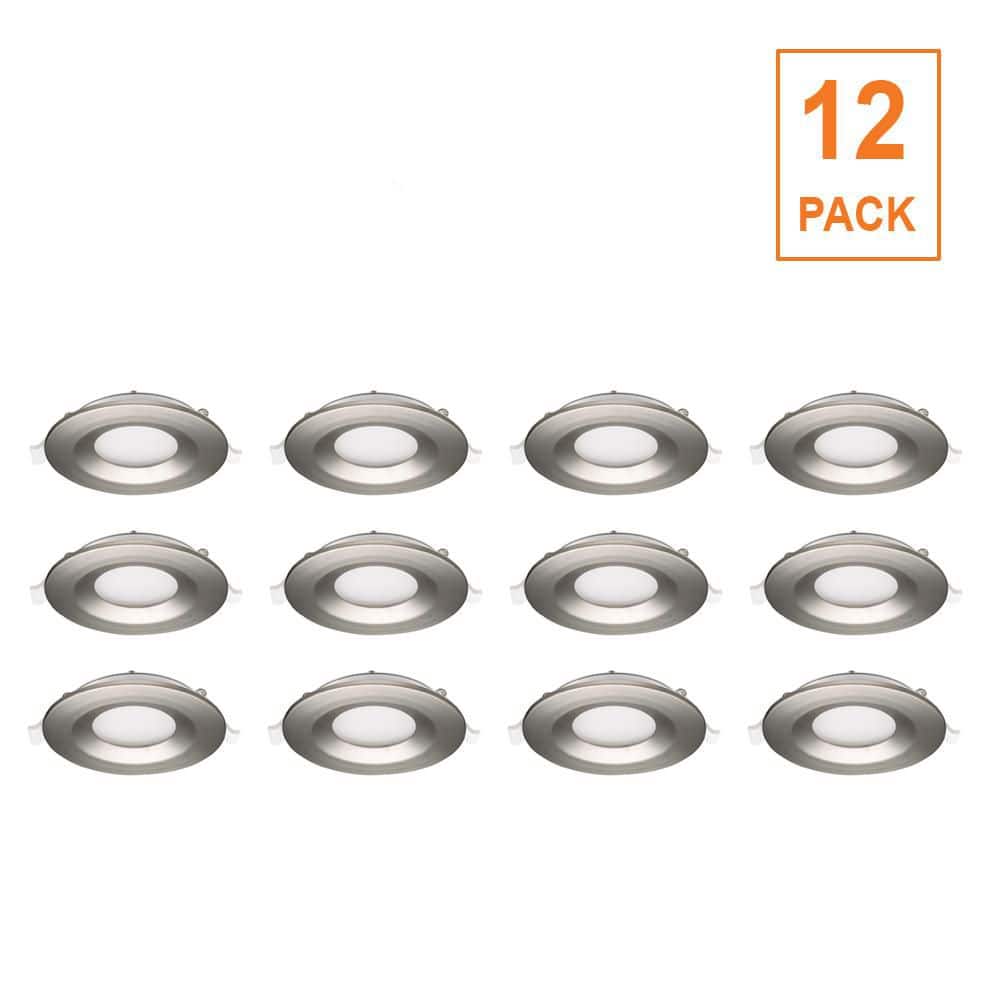 Commercial Electric 12-pack 3 in. Canless Integrated LED Recessed