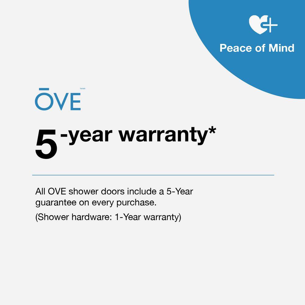 OVE Decors 48-in. Eva Alcove Soft-Close Shower Door