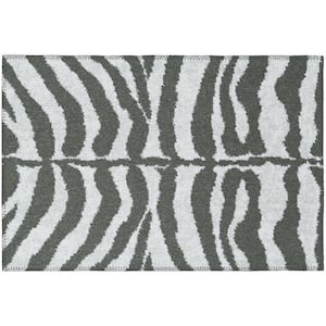 Kruger Flannel 1 ft. 8 in. x 2 ft. 6 in. Animal Print Accent Rug