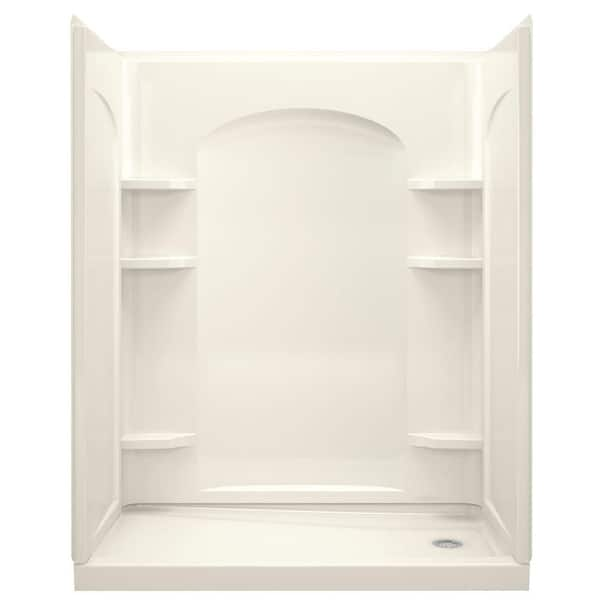 STERLING Ensemble 32 in. x 60 in. x 74-1/2 in. Shower Stall in Biscuit