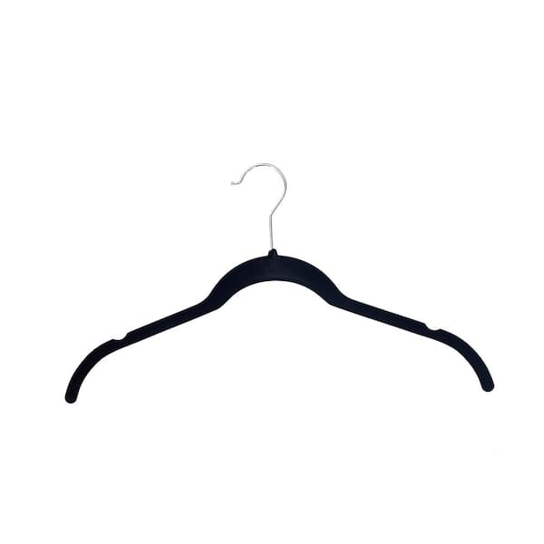 HDX Black Velvet Non Slip Skirt Hanger (50 Pack)