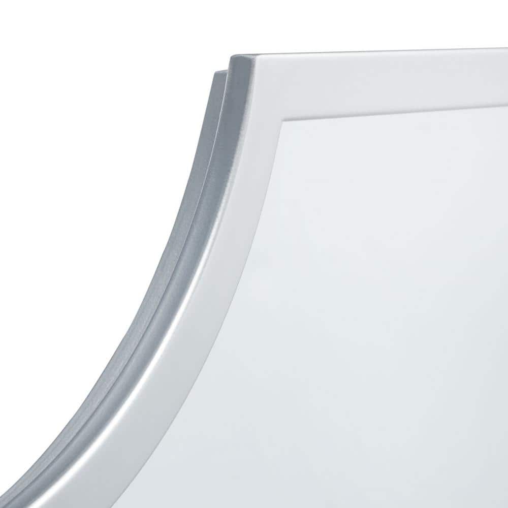 Elenin Silver Scalloped Rectangular Wall Mirror