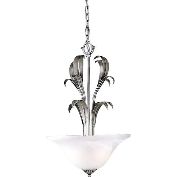 Progress Lighting Cameron Collection 2-Light Oxford Silver Chandelier