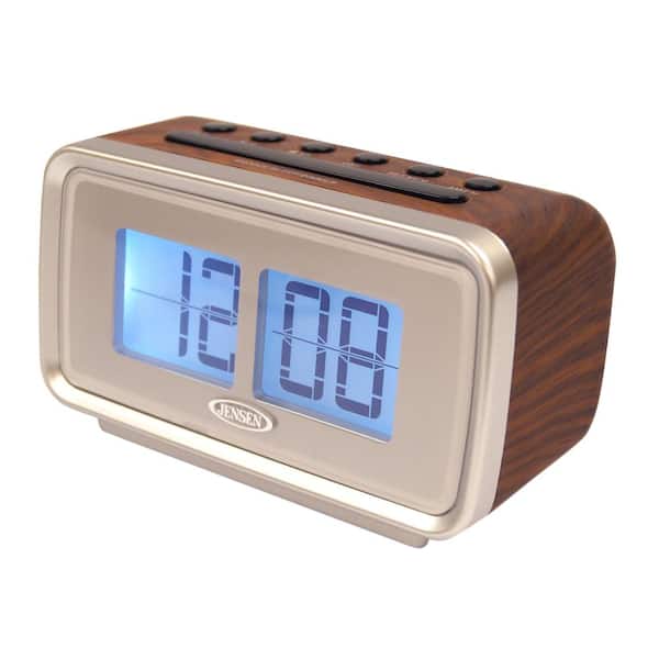 Jensen Am And Fm Dual Alarm Clock With, Alarm Clock That Illuminates On Ceiling