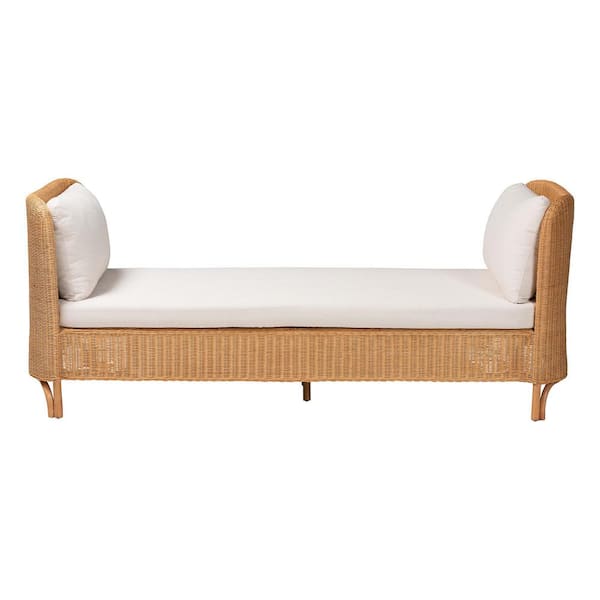 bali & pari Diva Light Honey Rattan Twin Daybed 249-13770-HD - The