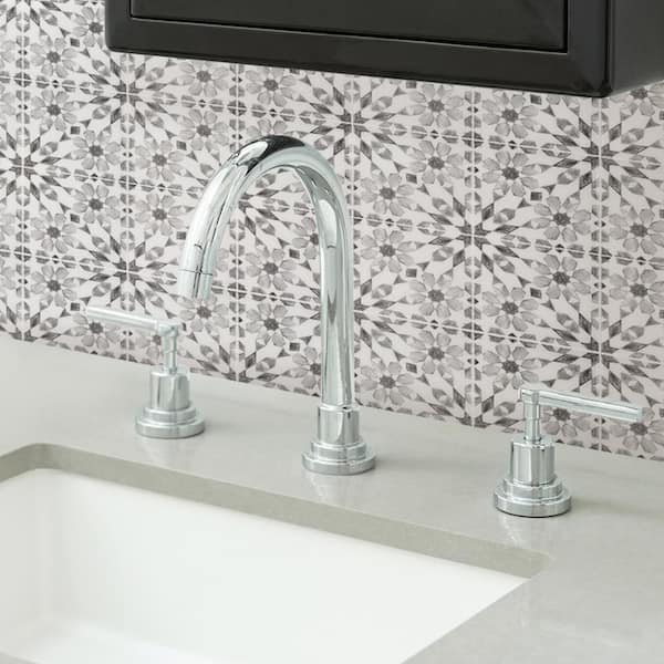 Catalan Gray 10 in. x 10 in. x 0.025 in. Resin Peel and Stick Tile Sample (0.69 sq. ft./Pack)