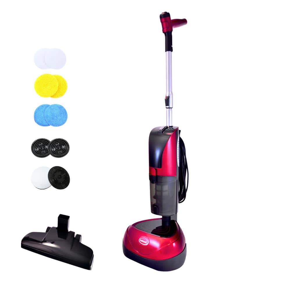 Red and Black Multi-Use Stick Floor Cleaner with HEPA Filter