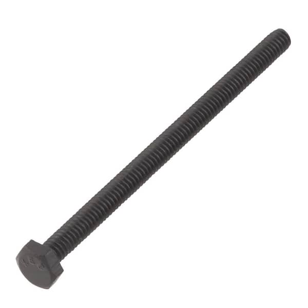 1/4 in. -20 x 4 in. Black Hex Bolt (15-Pack)