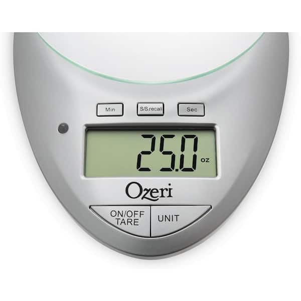  Ozeri Pro Digital Kitchen Food Scale, 0.05 oz to 12 lbs (1 gram  to 5.4 kg): Baking Scale: Home & Kitchen