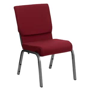 Fabric Stackable Chair in Burgundy