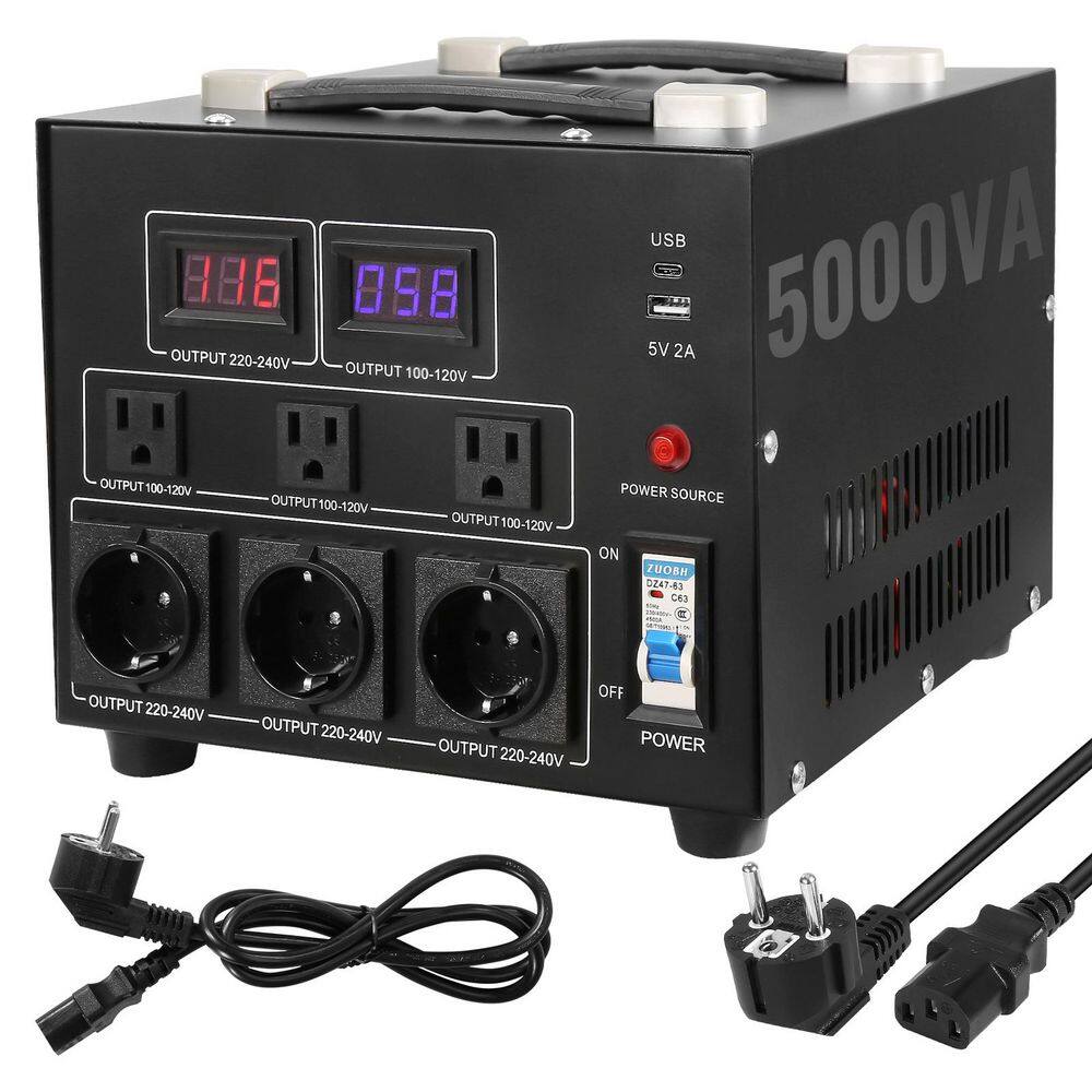 Voltage Converter Transformer 5000-Watt Heavy Duty Step Up/Down Transformer Convert from 110-Volt to 220-Volt price history on PriceWatchPro