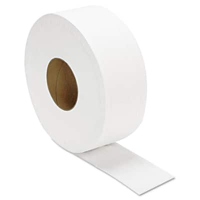 3.3 in. W x 1000 ft. L 2-Ply White JRT Jumbo Septic Safe Toilet Paper (12/Carton)