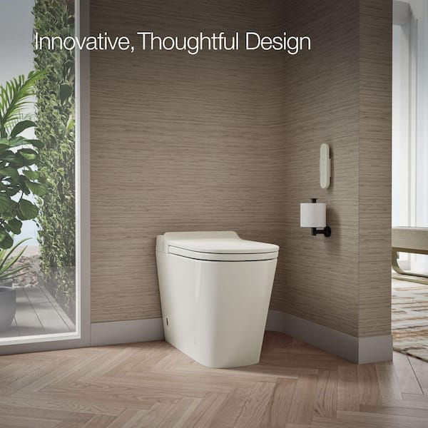 KOHLER Leap 12 in. 1-Piece 1.0/1.28 GPF Dual Flush Elongated Smart