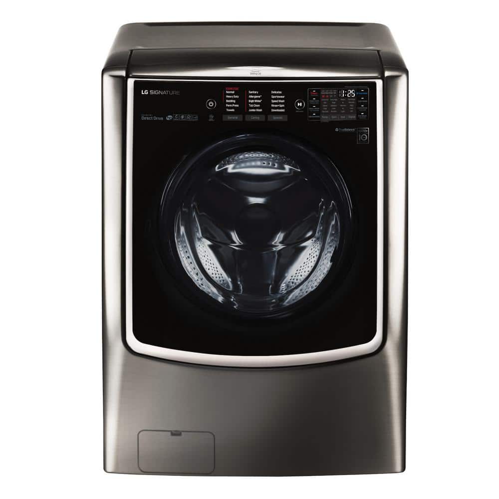 SIGNATURE 5.8 Cu. Ft. SMART Front Load Washer in Black Stainless Steel with TurboWash and Steam