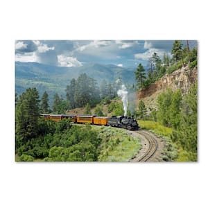 The Train, From Bridge by Mike Jones Photo Country Hidden Frame 16 in. x 24 in.