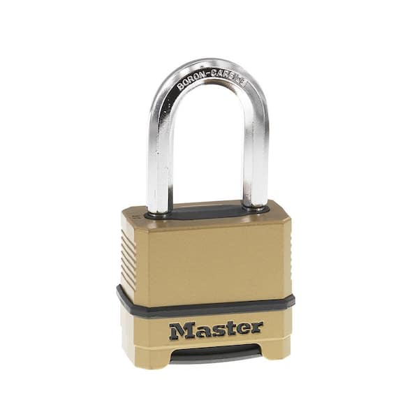 Master Lock Heavy Duty Outdoor Combination Lock, Resettable, 1-1/2 in.  Shackle M175XDLFCCSEN - The Home Depot