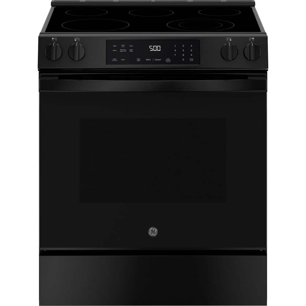 Black Slide In Electric Range