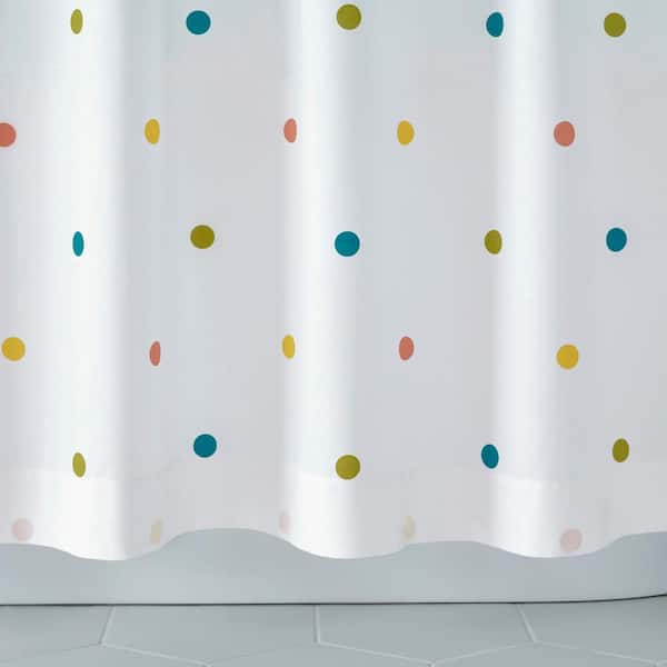 Stylewell Kids Multi Color Printed, Dot Shower Curtain Colorful