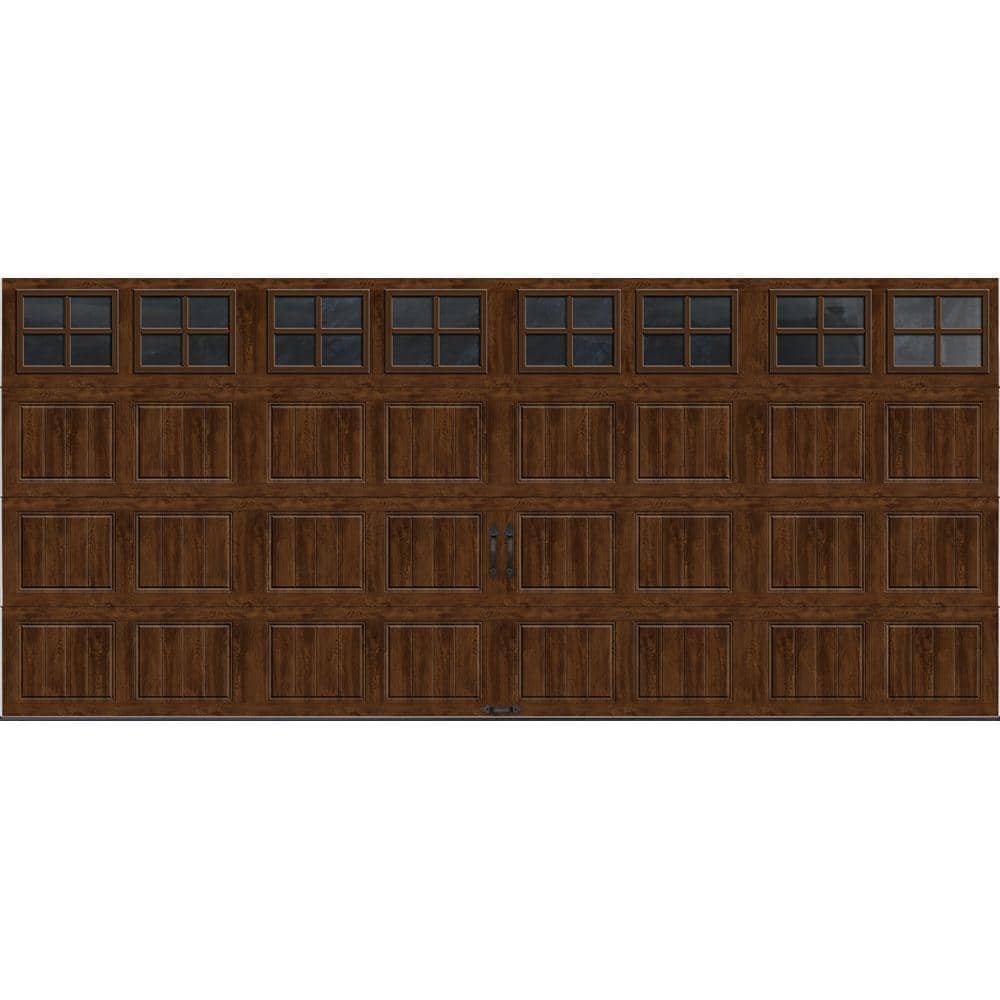 Gallery Steel Short Panel 16 ft x 7 ft Insulated 18.4 R-Value Wood Look Wal