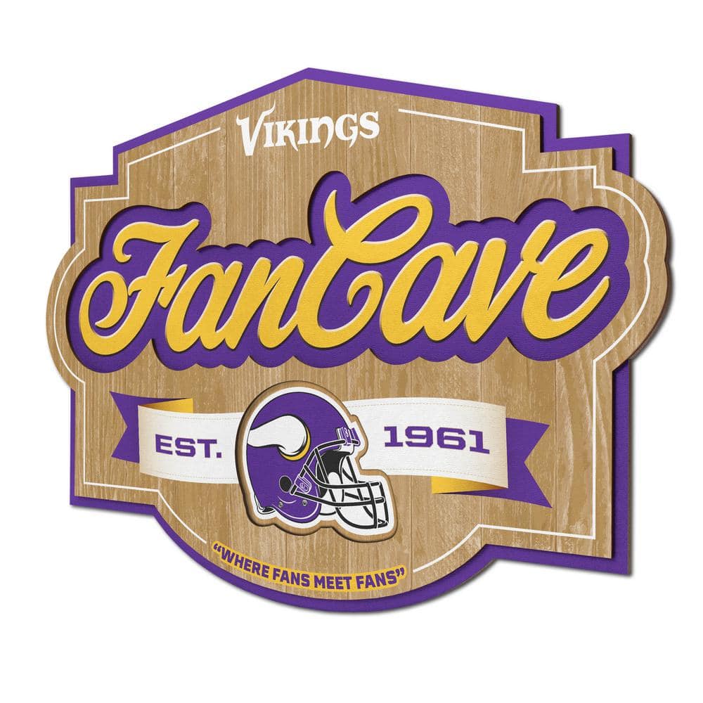 StadiumViews Minnesota Vikings Youthefan Team Colors Floater Frame