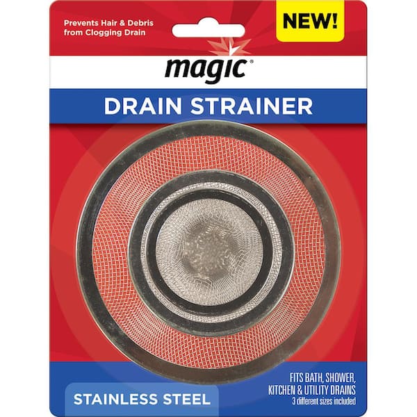 Magic Drain Strainer in Stainless Steel 3197 - The Home Depot