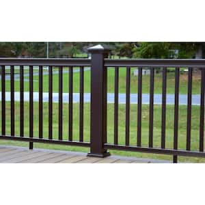 CountrySide 6 ft. x 36 in. Composite Line/Stair Section H-Channel Top Rail, Bottom Rail