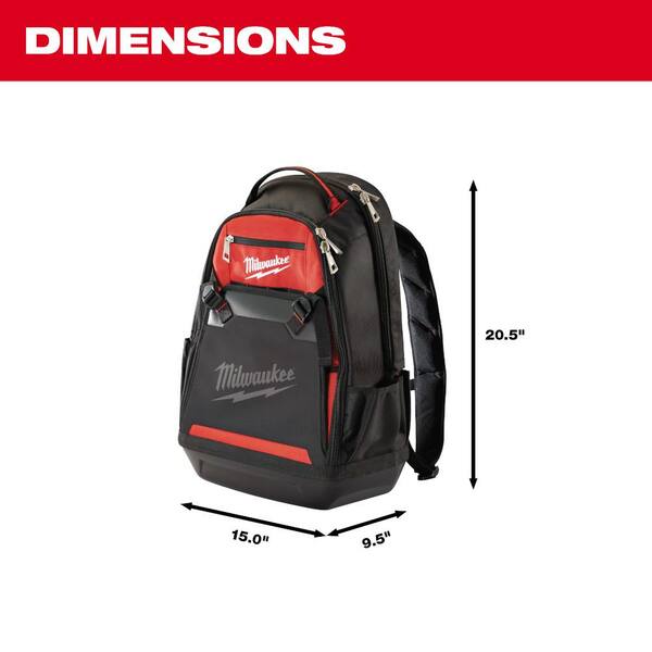 Milwaukee Jobsite Backpack with 150 ft. Laser Distance Meter 48-22