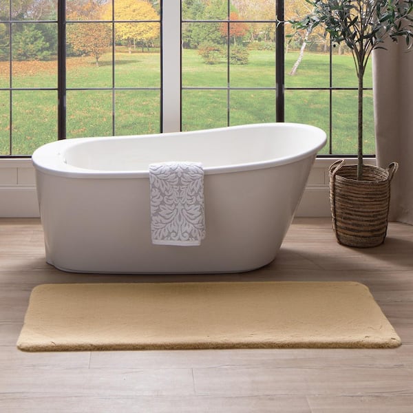 French Style Linen Bath Mat, Thick Linen Bathroom Mat, Double-layered Linen Bath  Rug, Natural Linen Shower Mat, Farmhouse Linen Bath Mat. 