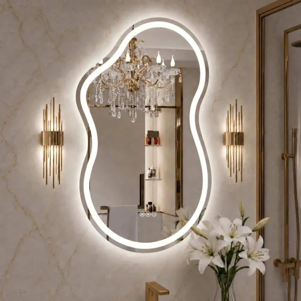 UL Certified Asymmetrical Frontlit&Backlit LED Bathroom Vanity Mirror price history on PriceWatchPro