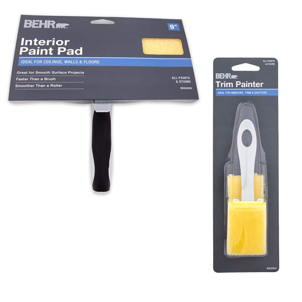 3 in. Trim and Touch Up Painter with Refill Pad and 9 in. Interior Paint Pa