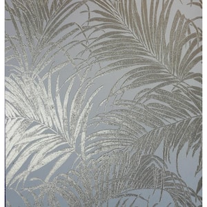 Palm Fabric Strippable Wallpaper (Covers 57 sq. ft.)