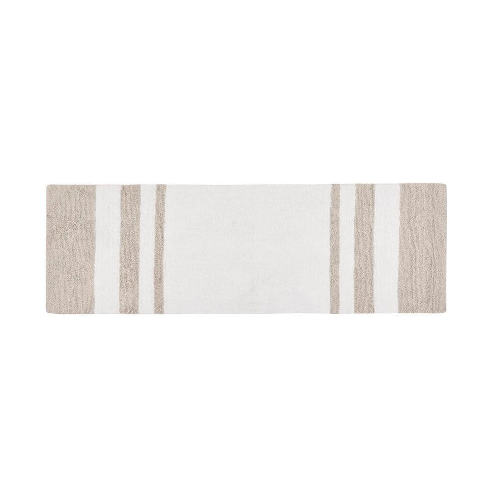Madison Park Taupe 27 in. x 45 in. Spa Cotton Reversible Bath Mat