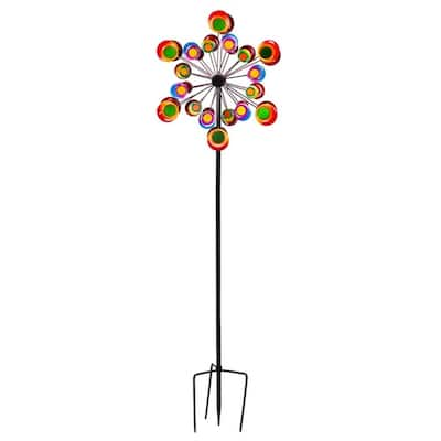 Evergreen Garden 32 in. Metal Pole for Kinetic Wind Spinners 47M771