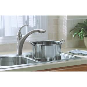 KOHLER Verse Stainless Steel 25 in. Single Bowl Drop-In Kitchen Sink  K-RH28896-4-NA - The Home Depot