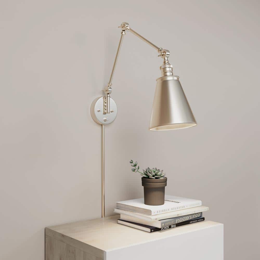 Matte Black Adjustable Swing Arm Wall Sconce