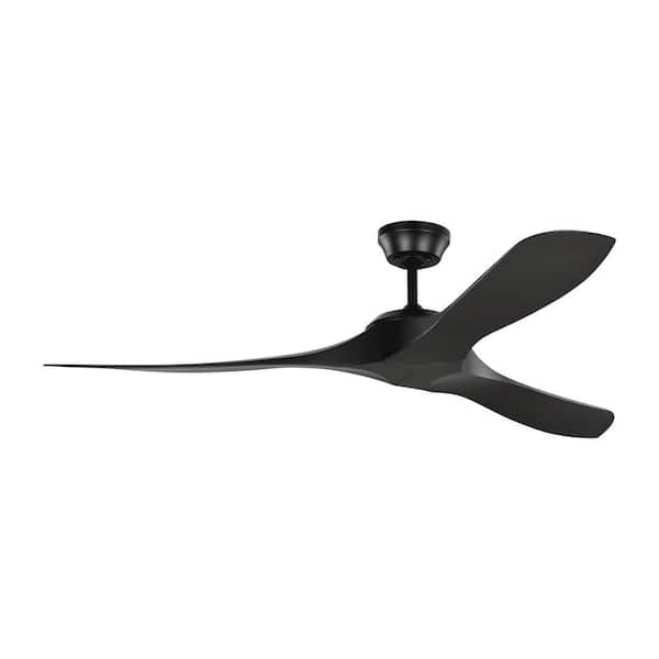 Hartney 60 in. Indoor/Outdoor Midnight Black Ceiling Fan Powered by Hubspace