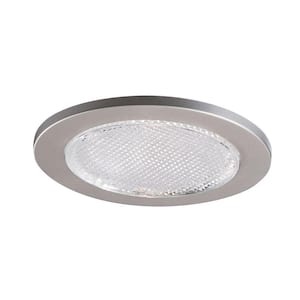 4 in. Satin Nickel Recessed Ceiling Light Lensed Shower Trim