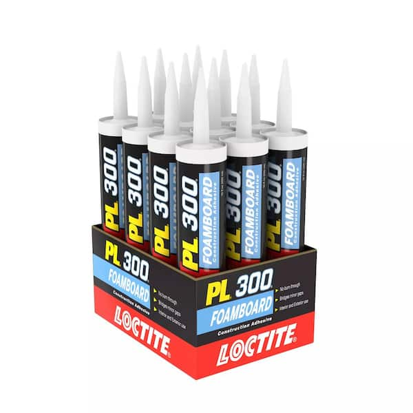 Loctite PL 300 Foamboard 10 oz. Latex Construction Adhesive Blue Cartridge (12 pack)