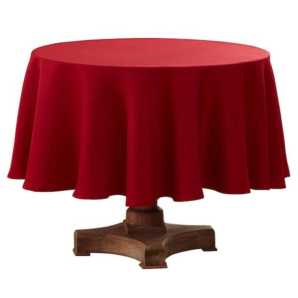 Teflon Addison Fabric Tc, Burgundy, Tablecloth, (70rnd)