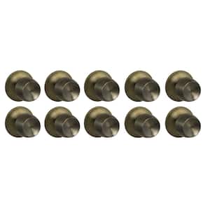 Brandywine Antique Brass Hall/Closet Passage Door Knob (10-Pack)