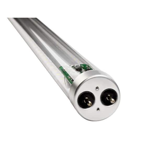 LED T8 Glass Tube,18 Watt,2700 Lumens,Cool White (4000K),120-277Vac,4ft,Clear Lens,Type A+B,Pack 25